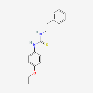 molecular formula C17H20N2OS B2693800 1-(4-Ethoxyphenyl)-3-(2-phenylethyl)thiourea CAS No. 198704-71-1