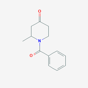 molecular formula C13H15NO2 B2693818 1-Benzoyl-2-methylpiperidin-4-one CAS No. 13729-76-5