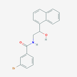 3-bromo-N-(2-hydroxy-2-(naphthalen-1-yl)ethyl)benzamide