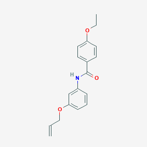 molecular formula C18H19NO3 B269386 N-[3-(allyloxy)phenyl]-4-ethoxybenzamide 