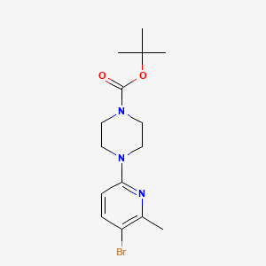 molecular formula C15H22BrN3O2 B2693861 tert-Butyl 4-(5-bromo-6-methylpyridin-2-yl)piperazine-1-carboxylate CAS No. 1289040-88-5