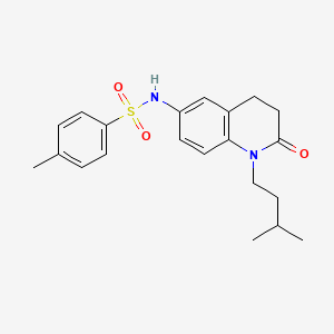N-(1-isopentyl-2-oxo-1,2,3,4-tetrahydroquinolin-6-yl)-4-methylbenzenesulfonamide
