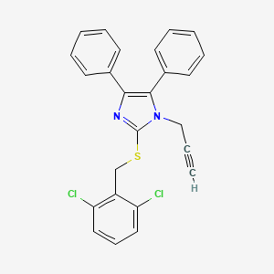 2-[(2,6-dichlorobenzyl)sulfanyl]-4,5-diphenyl-1-(2-propynyl)-1H-imidazole