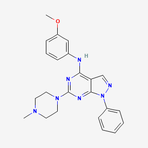 N-(3-methoxyphenyl)-6-(4-methylpiperazin-1-yl)-1-phenyl-1H-pyrazolo[3,4-d]pyrimidin-4-amine