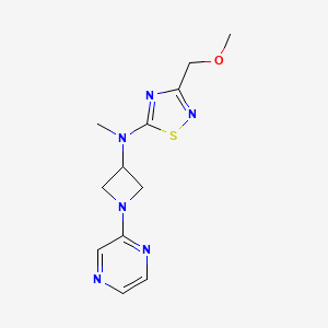 3-(Methoxymethyl)-N-methyl-N-(1-pyrazin-2-ylazetidin-3-yl)-1,2,4-thiadiazol-5-amine