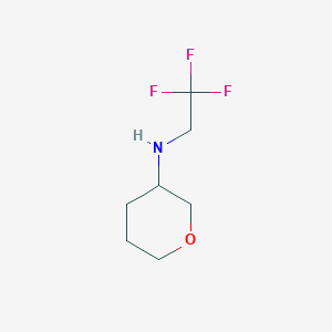 N-(2,2,2-trifluoroethyl)oxan-3-amine