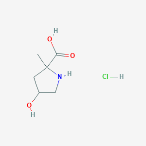 4-Hydroxy-2-methylpyrrolidine-2-carboxylic acid hydrochloride