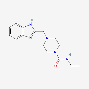 4-((1H-benzo[d]imidazol-2-yl)methyl)-N-ethylpiperazine-1-carboxamide