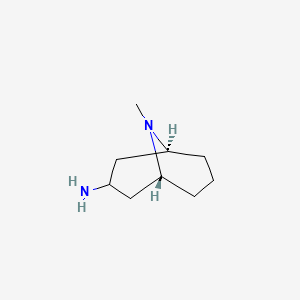 molecular formula C9H18N2 B2693882 9-甲基-9-氮杂双环[3.3.1]壬烷-3-胺 CAS No. 76272-41-8
