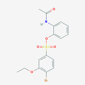 2-(Acetylamino)phenyl 4-bromo-3-ethoxybenzenesulfonate