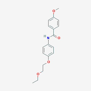 molecular formula C18H21NO4 B269389 N-[4-(2-ethoxyethoxy)phenyl]-4-methoxybenzamide 