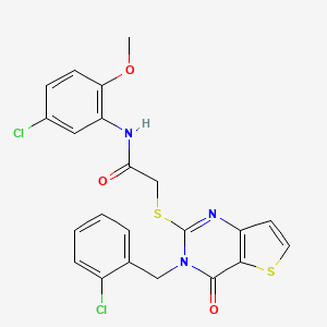 N-(5-chloro-2-methoxyphenyl)-2-((3-(2-chlorobenzyl)-4-oxo-3,4-dihydrothieno[3,2-d]pyrimidin-2-yl)thio)acetamide