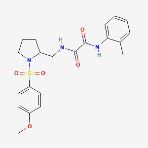 N1-((1-((4-methoxyphenyl)sulfonyl)pyrrolidin-2-yl)methyl)-N2-(o-tolyl)oxalamide