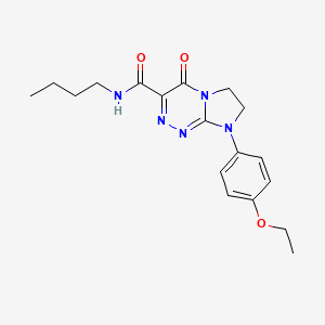 molecular formula C18H23N5O3 B2693902 N-丁基-8-(4-乙氧基苯基)-4-氧代-4,6,7,8-四氢咪唑[2,1-c][1,2,4]三嗪-3-甲酰胺 CAS No. 946311-51-9