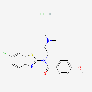N-(6-chlorobenzo[d]thiazol-2-yl)-N-(2-(dimethylamino)ethyl)-4-methoxybenzamide hydrochloride