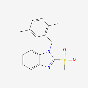 molecular formula C17H18N2O2S B2693915 1-(2,5-dimethylbenzyl)-2-(methylsulfonyl)-1H-benzo[d]imidazole CAS No. 886922-79-8