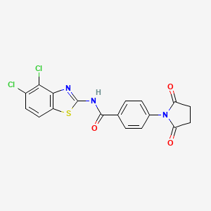 N-(4,5-dichlorobenzo[d]thiazol-2-yl)-4-(2,5-dioxopyrrolidin-1-yl)benzamide