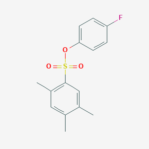molecular formula C15H15FO3S B2693918 4-Fluorophenyl 2,4,5-trimethylbenzene-1-sulfonate CAS No. 2305534-62-5
