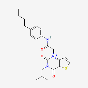 N-(4-butylphenyl)-2-[3-(2-methylpropyl)-2,4-dioxo-1H,2H,3H,4H-thieno[3,2-d]pyrimidin-1-yl]acetamide