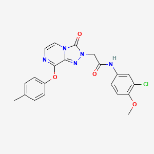 N-(3-chloro-4-methoxyphenyl)-2-(3-oxo-8-(p-tolyloxy)-[1,2,4]triazolo[4,3-a]pyrazin-2(3H)-yl)acetamide