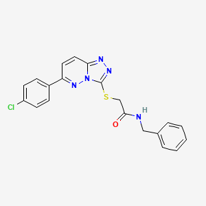 N-benzyl-2-((6-(4-chlorophenyl)-[1,2,4]triazolo[4,3-b]pyridazin-3-yl)thio)acetamide