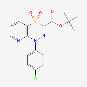 tert-butyl 1-(4-chlorophenyl)-1H-pyrido[2,3-e][1,3,4]thiadiazine-3-carboxylate 4,4-dioxide