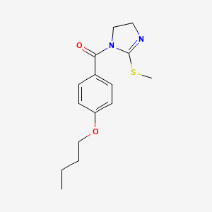 (4-butoxyphenyl)(2-(methylthio)-4,5-dihydro-1H-imidazol-1-yl)methanone
