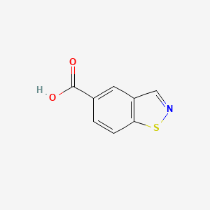 molecular formula C8H5NO2S B2693941 苯并[d]异噻唑烯-5-羧酸 CAS No. 1197944-17-4