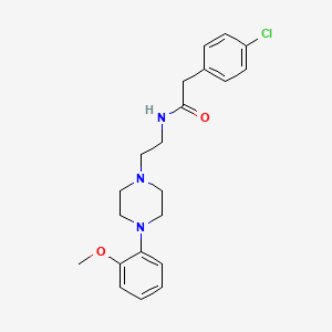 2-(4-chlorophenyl)-N-(2-(4-(2-methoxyphenyl)piperazin-1-yl)ethyl)acetamide