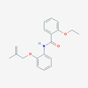 molecular formula C19H21NO3 B269395 2-ethoxy-N-{2-[(2-methylprop-2-en-1-yl)oxy]phenyl}benzamide 