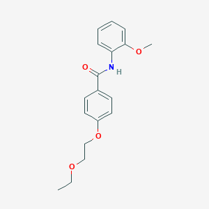 molecular formula C18H21NO4 B269396 4-(2-ethoxyethoxy)-N-(2-methoxyphenyl)benzamide 