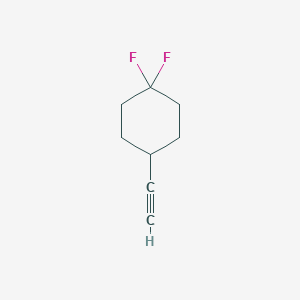 molecular formula C8H10F2 B2693978 4-Ethynyl-1,1-difluorocyclohexane CAS No. 1202245-66-6