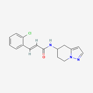 molecular formula C16H16ClN3O B2693984 (E)-3-(2-chlorophenyl)-N-(4,5,6,7-tetrahydropyrazolo[1,5-a]pyridin-5-yl)acrylamide CAS No. 2035003-82-6