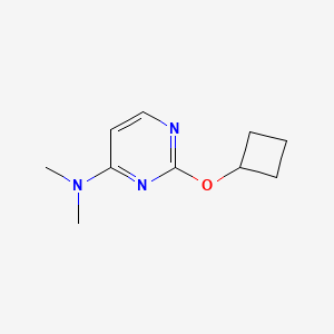 molecular formula C10H15N3O B2693988 2-cyclobutoxy-N,N-dimethylpyrimidin-4-amine CAS No. 2198019-13-3