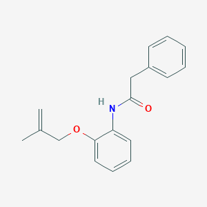 molecular formula C18H19NO2 B269400 N-{2-[(2-methylprop-2-en-1-yl)oxy]phenyl}-2-phenylacetamide 