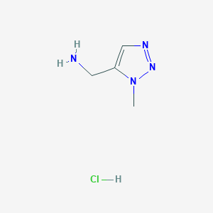 molecular formula C4H9ClN4 B2694010 (1-甲基-1H-1,2,3-三唑-5-基)甲基胺盐酸盐 CAS No. 1781060-19-2