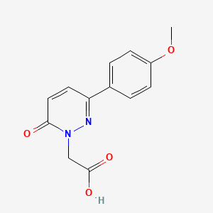 molecular formula C13H12N2O4 B2694034 2-(3-(4-methoxyphenyl)-6-oxopyridazin-1(6H)-yl)acetic acid CAS No. 129904-89-8