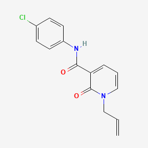 molecular formula C15H13ClN2O2 B2694038 1-烯丙基-N-(4-氯苯基)-2-氧代-1,2-二氢-3-吡啶甲酰胺 CAS No. 339027-35-9