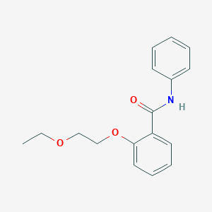 molecular formula C17H19NO3 B269404 2-(2-ethoxyethoxy)-N-phenylbenzamide 