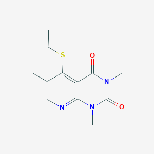 molecular formula C12H15N3O2S B2694055 5-(ethylthio)-1,3,6-trimethylpyrido[2,3-d]pyrimidine-2,4(1H,3H)-dione CAS No. 899939-89-0