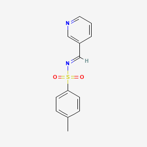 molecular formula C13H12N2O2S B2694072 (E)-4-methyl-N-(pyridin-3-ylmethylene)benzenesulfonamide CAS No. 135822-91-2
