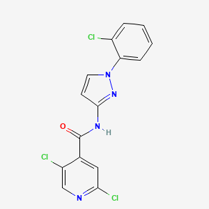 2,5-dichloro-N-[1-(2-chlorophenyl)-1H-pyrazol-3-yl]pyridine-4-carboxamide