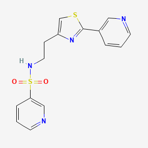 N-(2-(2-(pyridin-3-yl)thiazol-4-yl)ethyl)pyridine-3-sulfonamide