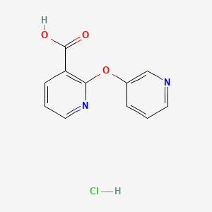 2-Pyridin-3-yloxypyridine-3-carboxylic acid;hydrochloride