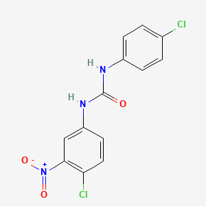 molecular formula C13H9Cl2N3O3 B2694099 3-(4-Chloro-3-nitrophenyl)-1-(4-chlorophenyl)urea CAS No. 304453-52-9