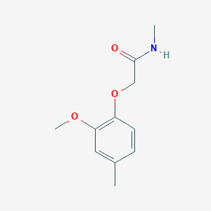 molecular formula C11H15NO3 B269410 2-(2-methoxy-4-methylphenoxy)-N-methylacetamide 