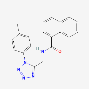 molecular formula C20H17N5O B2694109 N-((1-(对甲苯基)-1H-四唑-5-基甲基)-1-萘甲酰胺 CAS No. 920460-37-3