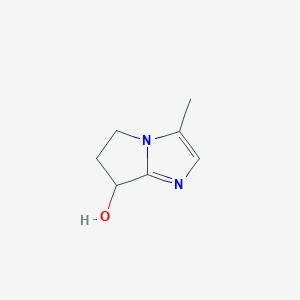 molecular formula C7H10N2O B2694139 3-methyl-5H,6H,7H-pyrrolo[1,2-a]imidazol-7-ol CAS No. 1936181-10-0