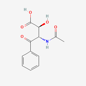 Threo-(2RS)-3-acetylamino-2-hydroxy-4-oxo-4-phenylbutyric acid