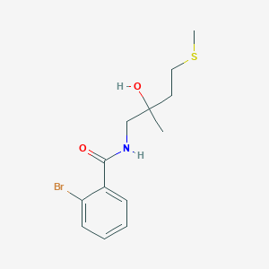molecular formula C13H18BrNO2S B2694158 2-bromo-N-(2-hydroxy-2-methyl-4-(methylthio)butyl)benzamide CAS No. 1396806-83-9